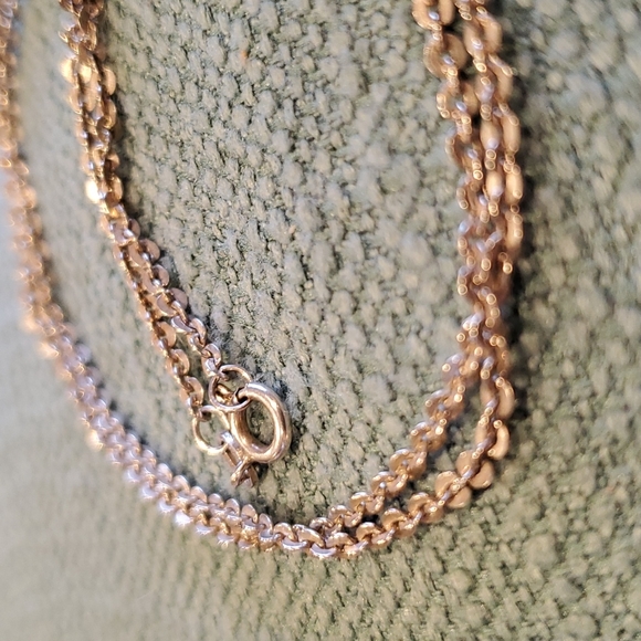 Vintage 925 Silver Necklace, Sweet SUPER Unique Chain, 22 Inches - Picture 2 of 9